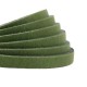 DQ leather flat 5mm Soft guacamole green